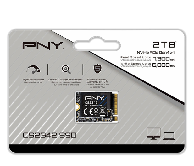 PNY 2TB M.2 2230 Gen4 NVMe CS2342 - 1350629 - zdjęcie 3